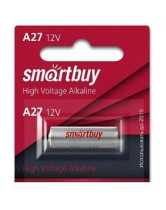 Батарейка, A27 (MN27, 27A), Alkaline, щелочная, 12 В, блистер, 5 шт, SBBA-27A5B Smartbuy