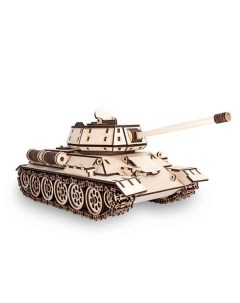 Деревянный конструктор 3D Танк T-34-76 1.0 Ewa (eco wood art)