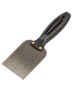 Шпательная лопатка нержавеющая сталь 75 мм прямая рукоятка пластик 06226 27700409108 Bartex