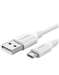 Кабель USB Micro USB быстрая зарядка 2 4А 18 Вт 1 5 м белый US289 60142 Ugreen