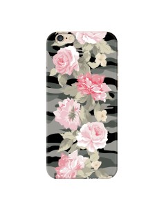 Чехол Art Case Military пионы для Apple iPhone 6 защитная пленка Deppa