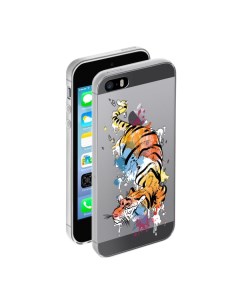 Чехол Gel Art Animal Тигр для Apple iPhone 5 5S Deppa