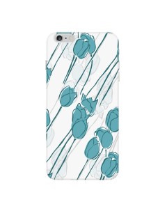 Чехол Art Case Pastel тюльпаны для Apple iPhone 6 Plus защитная пленка Deppa