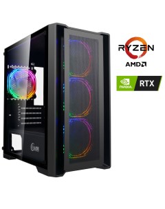 Игровой компьютер B40611 Ryzen 5 5500 16Gb SSD 1TB 2TB HDD RTX4060Ti 16 Win10Pro Cybernote