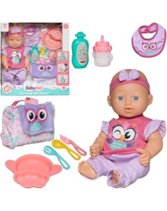 Игровой набор Junfa My Sweet Love playset Пупс 35 см c сумочкой Совенок WJ-36781 Junfa toys