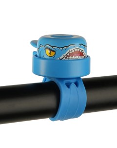 Звонок Blue Dino детский на самокат беговел Crazy safety