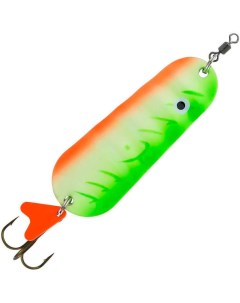 Блесна колеблющаяся Atom 35г UV Glow OranGe/Green Abu garcia