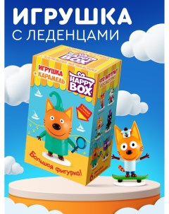 Карамель леденцовая Три кота с игрушкой 30 г Happy box