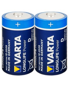 Батарейка HIGH ENERGY LONGLIFE POWER LR20 D 1 5 В 1 5 V 2 штуки в блистере Varta