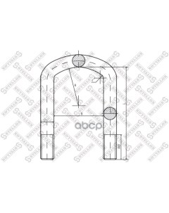 Стремянка ! с гайкой 101/185xM24x3x436-U BPW Stellox