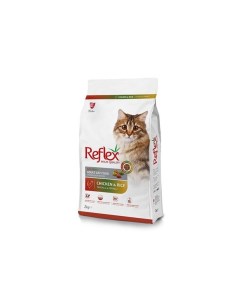 Adult Cat Food Gourmet MultiColor Chicken and Rice 2 кг сухой корм для кошек с кури Reflex