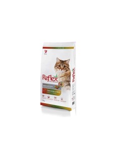 Adult Cat Food Gourmet MultiColor Chicken and Rice 15 кг сухой корм для кошек с кур Reflex