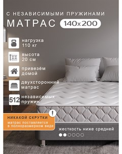 Матрас SOVA M пружинный (пластом) 140 х 200 см Proxson