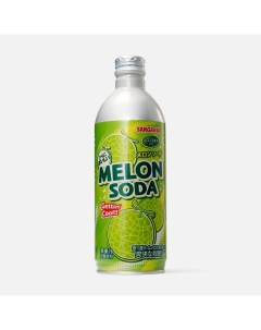 Напиток Melon Soda газированный, со вкусом дыни, 500 мл Sangaria