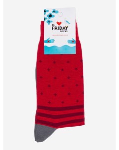 Носки с узорами St Friday Socks с горошинами Красные Красный St. friday