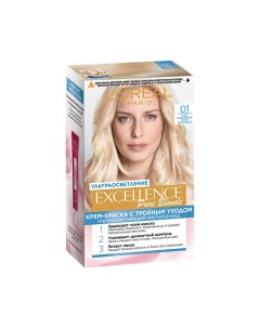 Крем - краска Excellence Pure Blonde стойкая для волос 01 Русый L'oreal paris