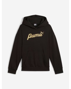 Худи для девочек ESS Block Черный Puma