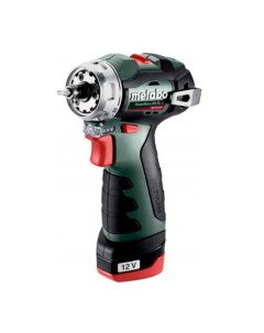 Дрель шуроповерт аккумуляторная PowerMaxx BS BL Q T03490 без патрона 2 АКБ Metabo