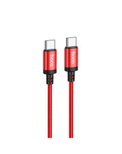 Кабель USB Type-C-USB Type-C, быстрая зарядка, 3А, 60 Вт, 1 м, красный, Wind X89 Hoco