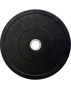 Диск для штанги каучуковый, черный, d51 5кг Profi-fit