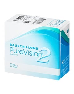 Линзы контактные для коррекции зрения мягкие PureVision 2 Balafilcon A (-2.00/8.6) 6шт Bausch+lomb