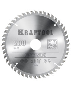 Пильный диск по дереву Precision 36952-200-32, 200 х 32 мм, 48Т Kraftool