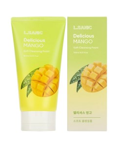 Пенка для умывания Очищающая с экстрактом манго Delicious Mango Soft Cleansing Foam L'sanic