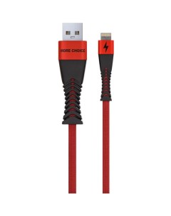 Дата кабель K41Si USB Lightning Smart 2 4A 1 м Red Black повреждена уп More choice