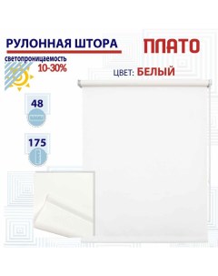 Рулонная штора 48х175 см Плато белый ТК2138823 Nobrand