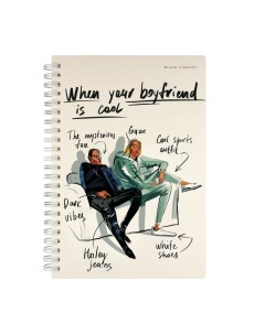 Тетрадь общая в клетку When your boyfriend is 7-60-201/12, 40 л., 1 шт. Bruno visconti