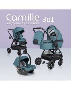 Коляска для новорожденных 3в1 Camille Ultramarine Ультрамарин CML-3 Farfello