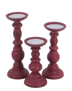 Подсвечник Гласар Подсвечники1 29 480324 RED GLSR 3 шт