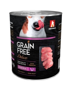 Grain Free Deluxe влажный корм для собак, беззерновой с индейкой, кусочки в желе, в консервах - 350  Зоогурман