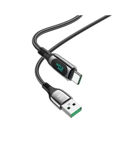 Кабель USB Type-C-USB, 5A быстрая зарядка, 1.2м, черный extreme S51 (749239) Hoco