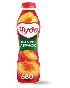 Йогурт питьевой Персик-Абрикос 1,9% БЗМЖ, 680 г Чудо