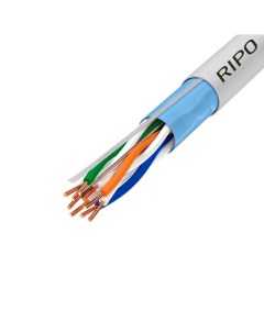 Интернет-кабель (витая пара) UTP CAT5e 4х2х0,46 мм CCA серый (25 м) Ripo