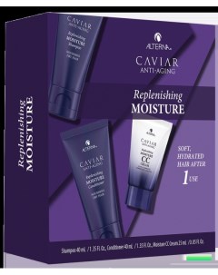 Набор для волос Комплексная биоревитализация / Caviar Replenishing Moisture Consumer Trial Kit Alterna