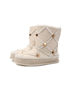 Кожаные сапоги Roman Stud Valentino