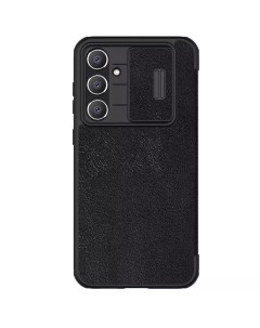 Кожаный чехол-книжка Leather Qin Pro для Samsung Galaxy S23 FE, черный Nillkin