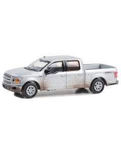 Модель коллекционная GREENLIGHT Ford F-150 supercrew 2020 iconic silver with mud spray Greenlight collectibles