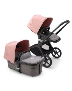 Коляска 2в1 Fox 5 Black, цвет Grey Melange / Morning Pink Bugaboo