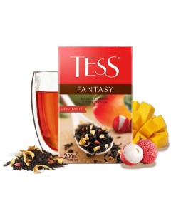 Чай черный Fantasy с ароматом манго и личи листовой 200 г Tess