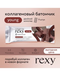 Протеиновые батончики rexy young Клубничное мороженое, 9 шт х 35 г Proteinrex