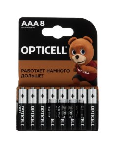 Батарейка Basic AAA LR03 8 шт Opticell