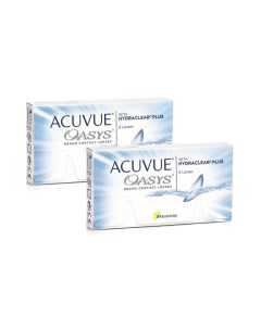 Контактные линзы OASYS with Hydraclear Plus, 2 упаковки по 6 линз, -1,00 R 8,4 Acuvue