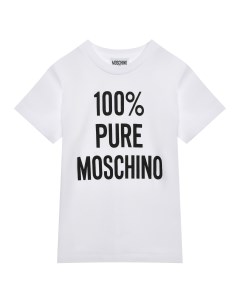 Футболка с принтом "100% Pure " Moschino