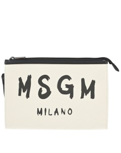 Сумка-косметичка с черным лого Msgm