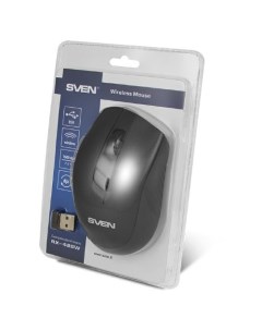 Мышь Wireless RX-425W SV-014483 6 кн, 1600dpi, USB, черная Sven