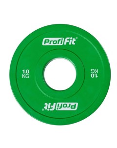 Диск обрезиненный цветной d51мм, 1кг Profi-fit