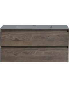 Тумба с раковиной Luka 100х47 R.Oak, раковина серая (VMC-2L100RO, VCB-13100G) Vincea